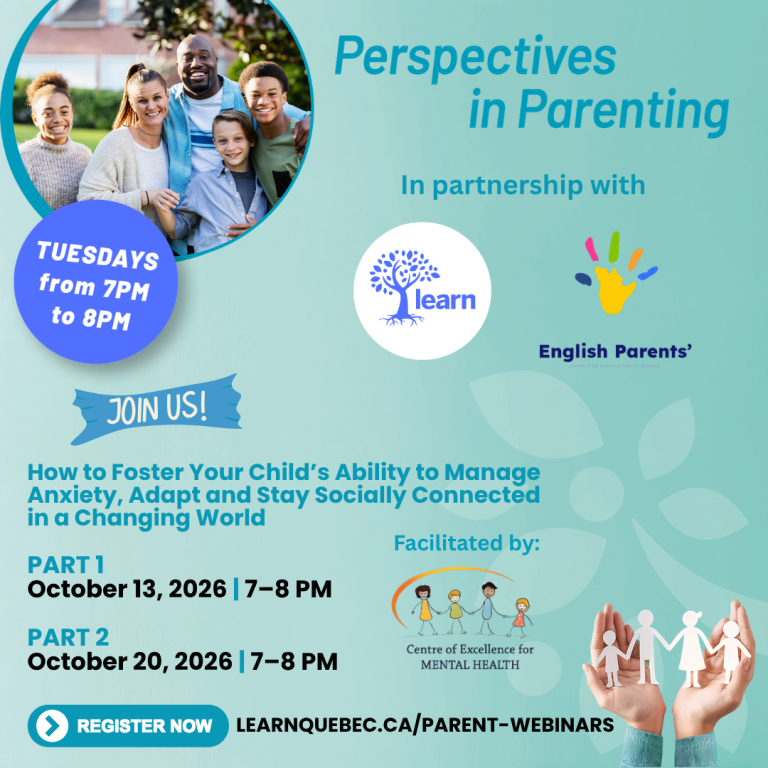 How to Foster Your Child’s Ability to Manage Anxiety, Adapt and Stay Socially Connected in a Changing World.